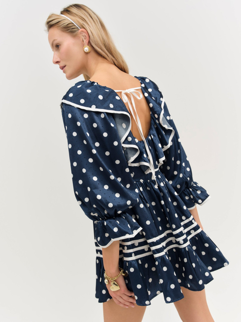For Love & Lemons Seaside Dot Mini Dress outlook
