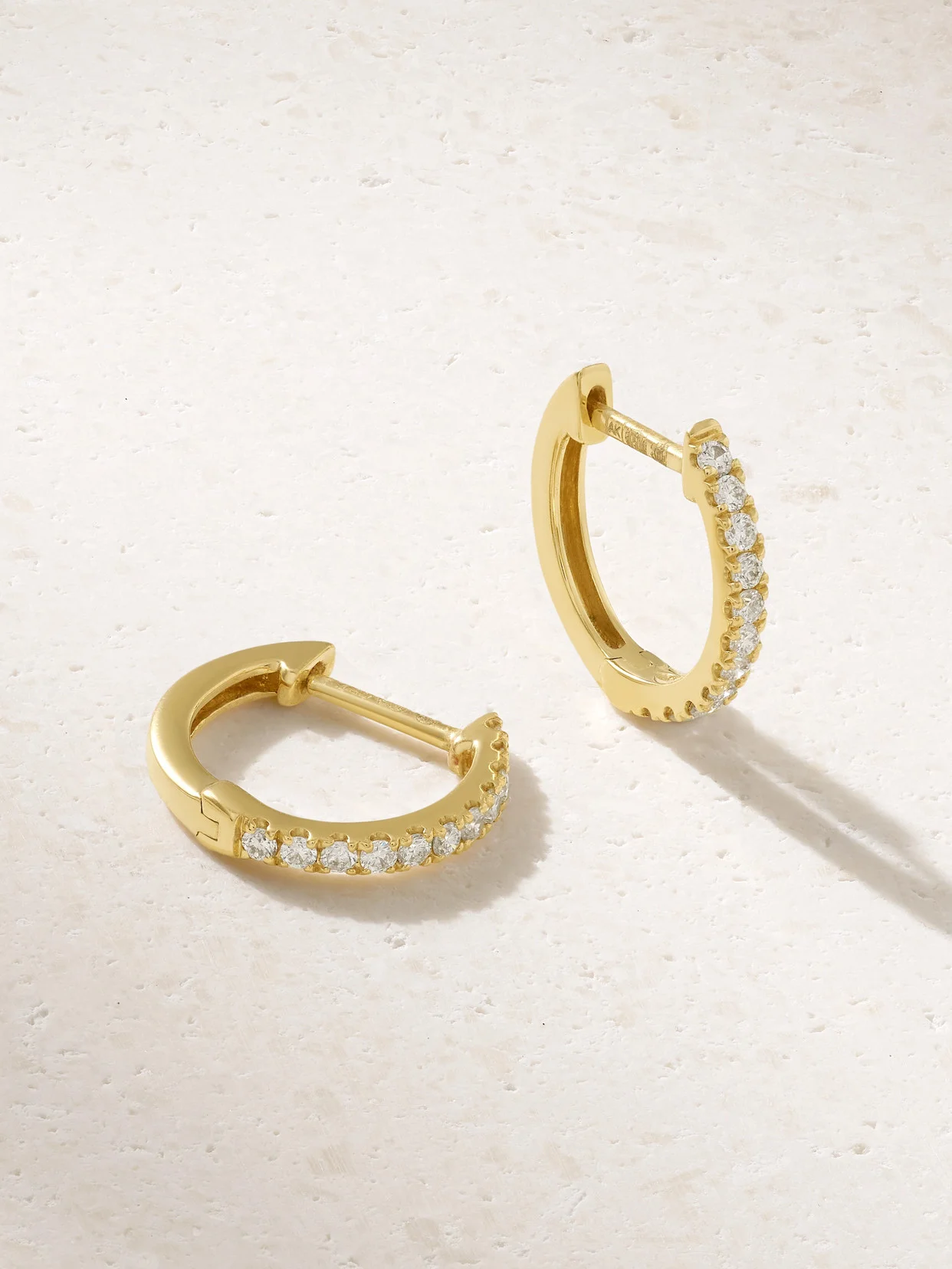 Huggies 18-karat Gold Diamond Earrings - 1
