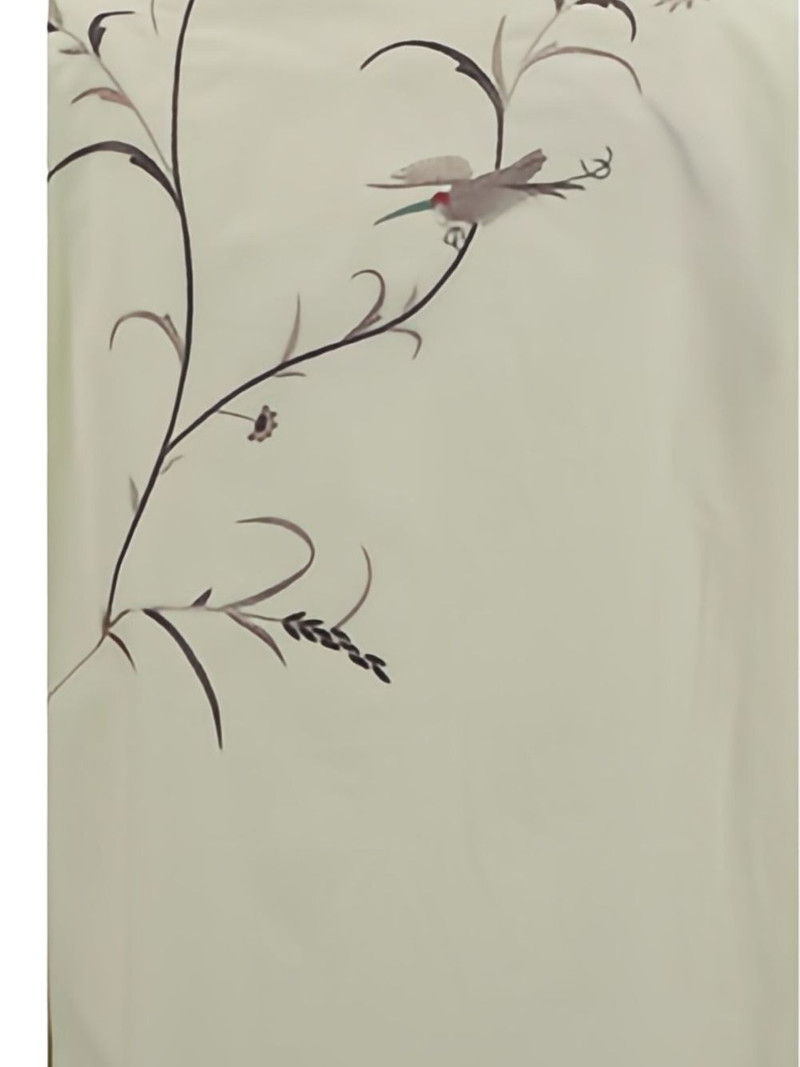 floral-bird embroidered shirt 4