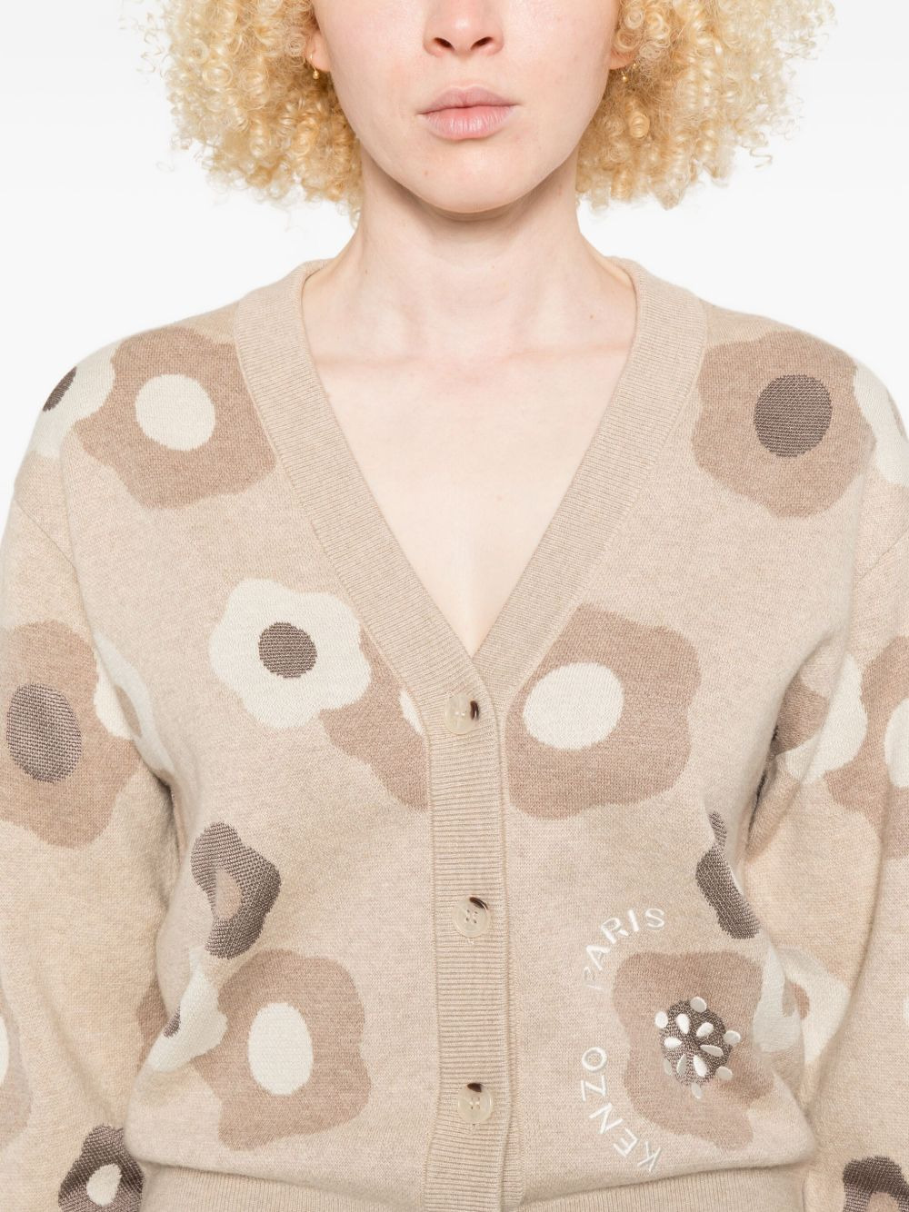 floral-print button cardigan - 5