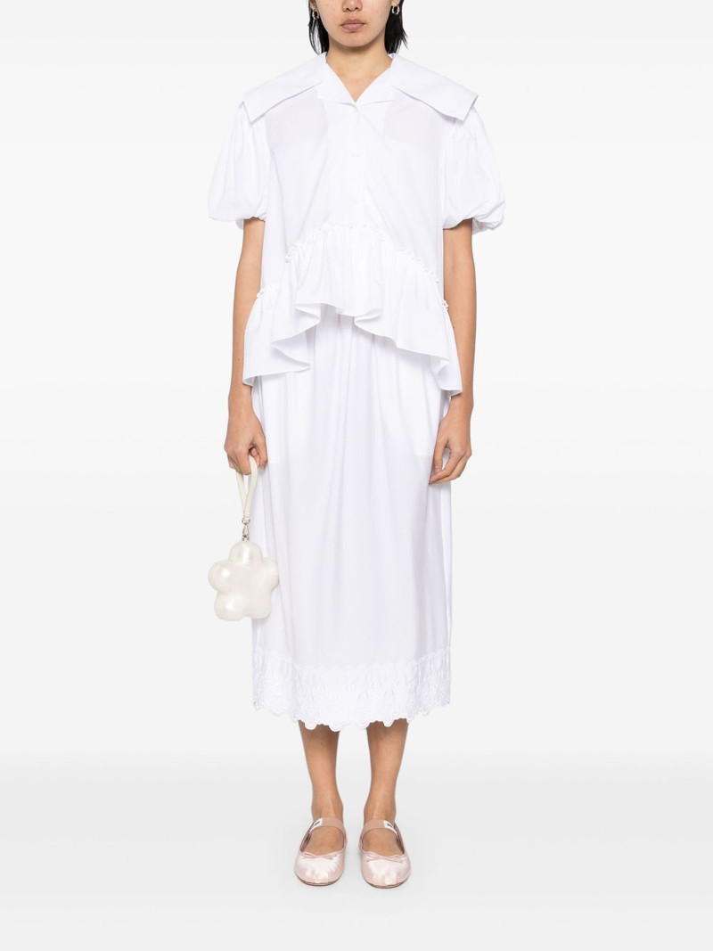Simone Rocha sailor-collar puff-sleeves shirt outlook