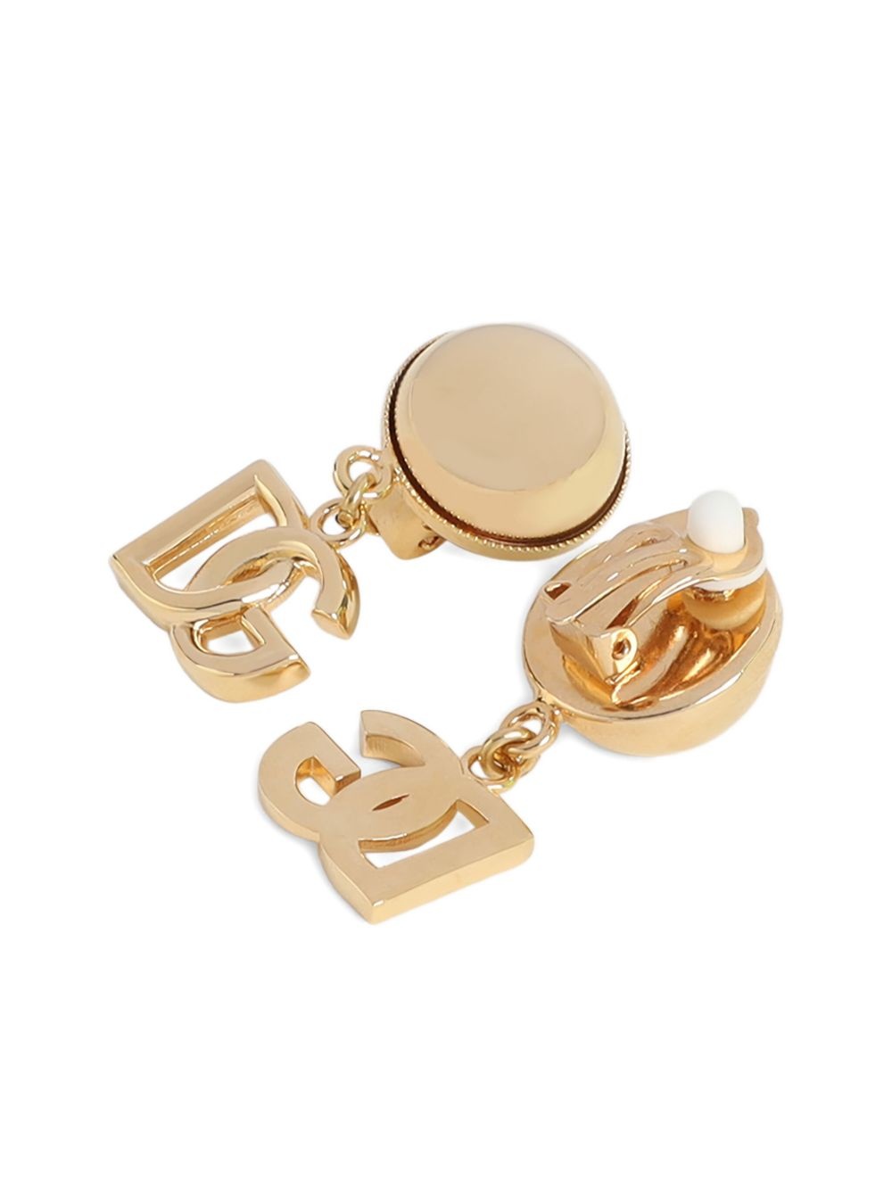 logo drop earrings - 2