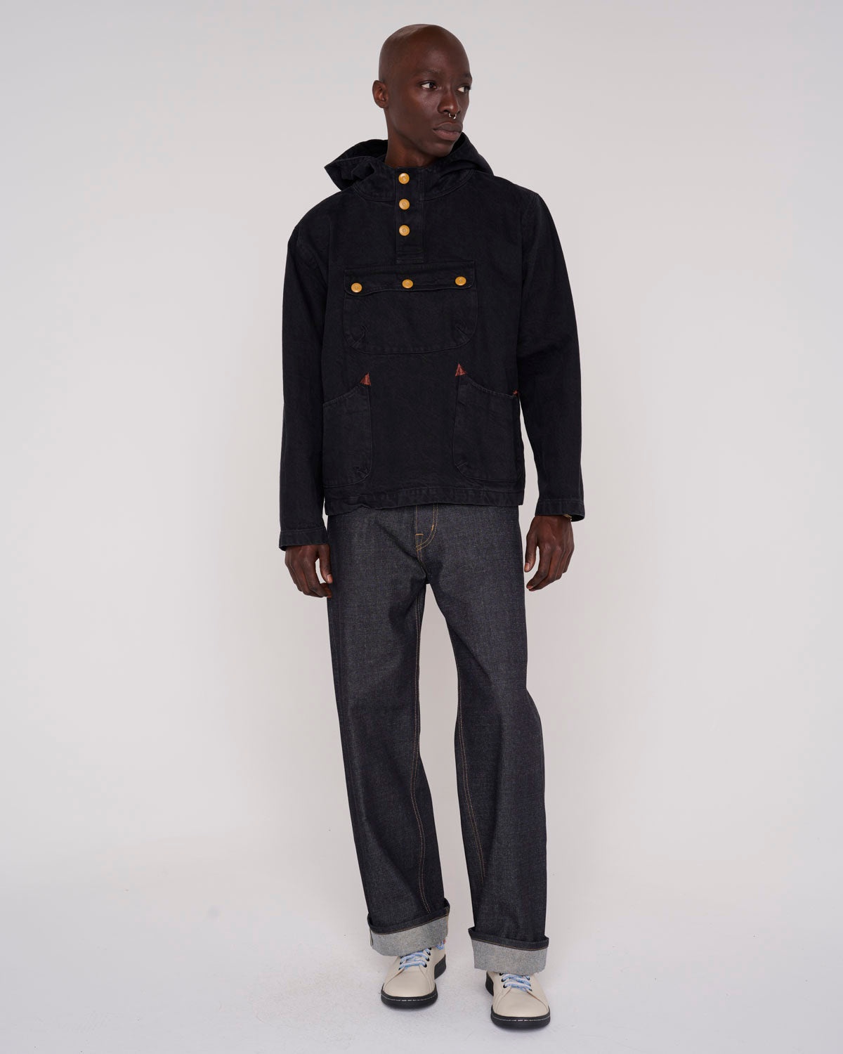 Denim Smock - Black - 9
