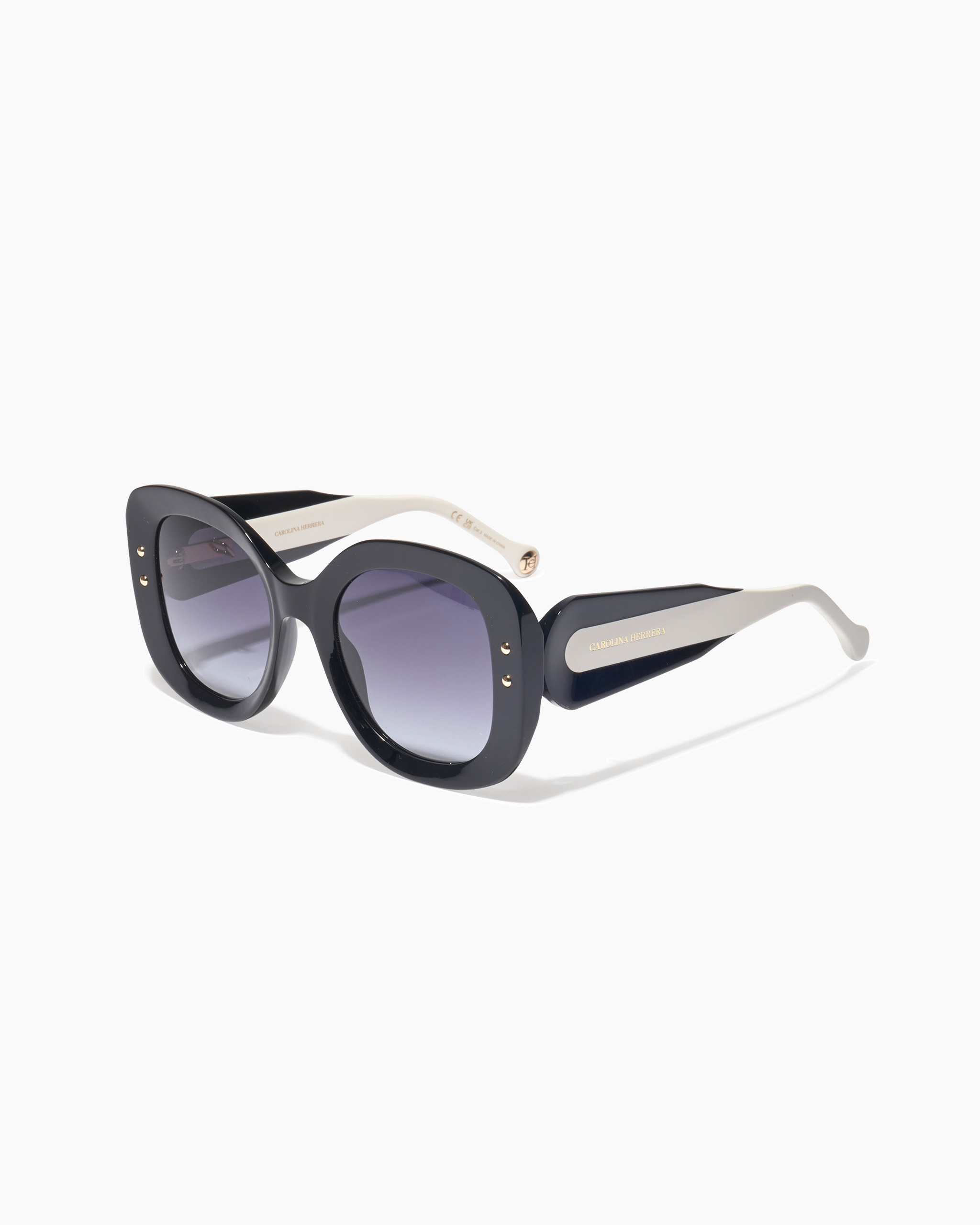 Oversized Sunglasses With Chain - 3
