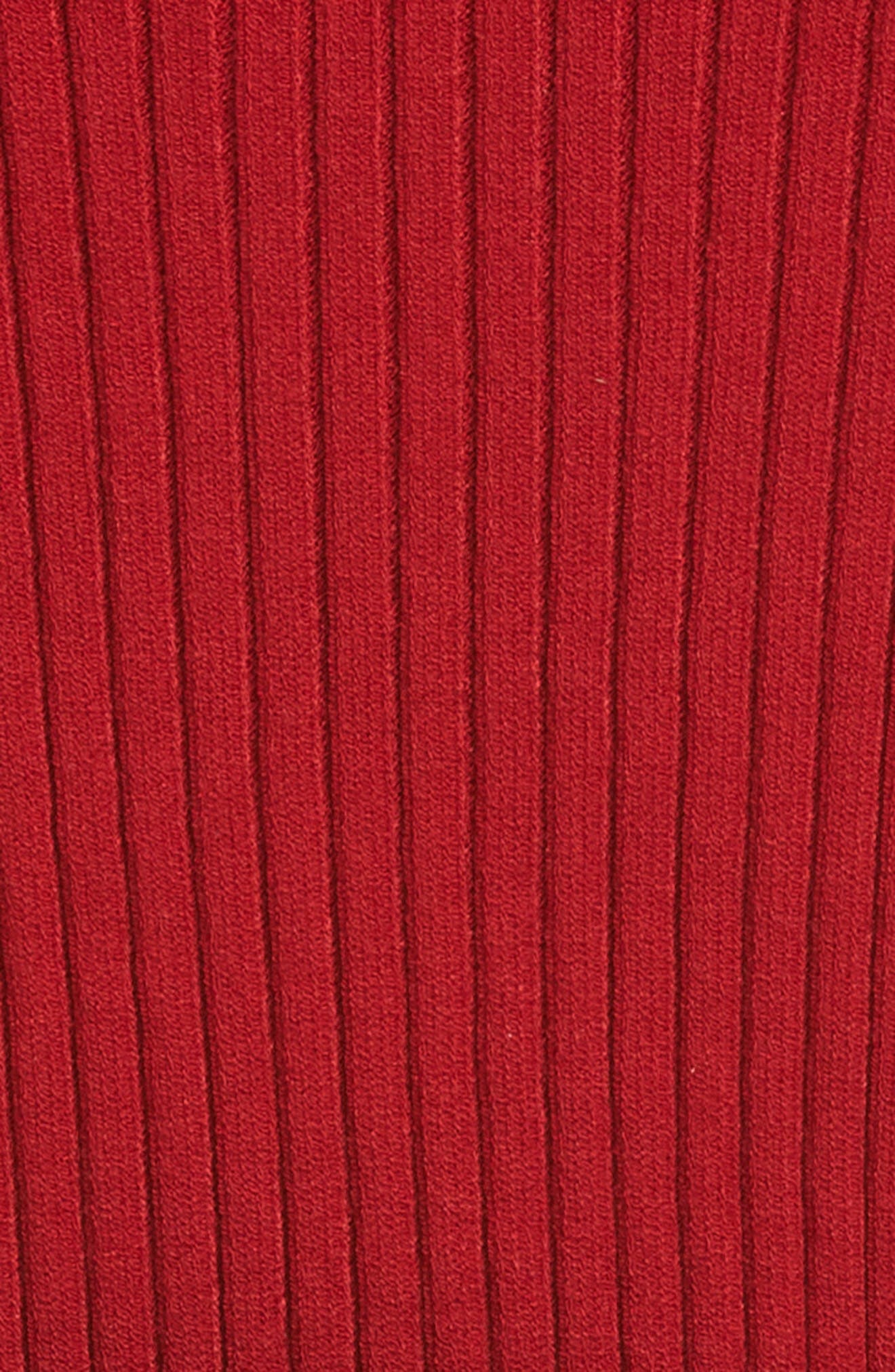 Courrèges Logo Rib Tank Top in Red at Nordstrom - 6