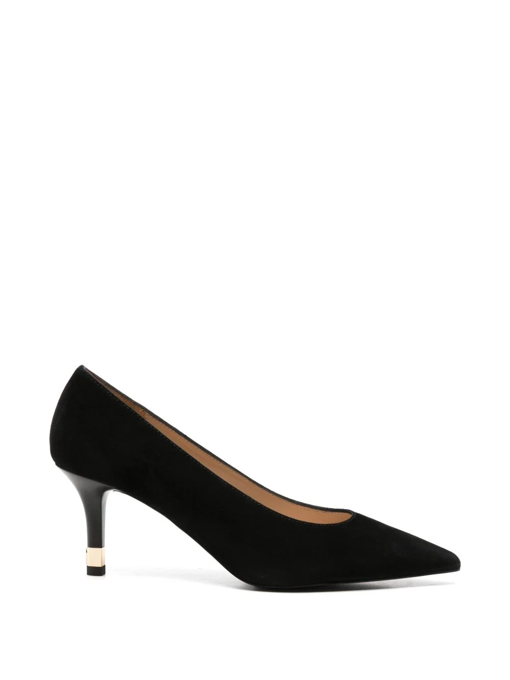 pointed-toe suede pumps - 1