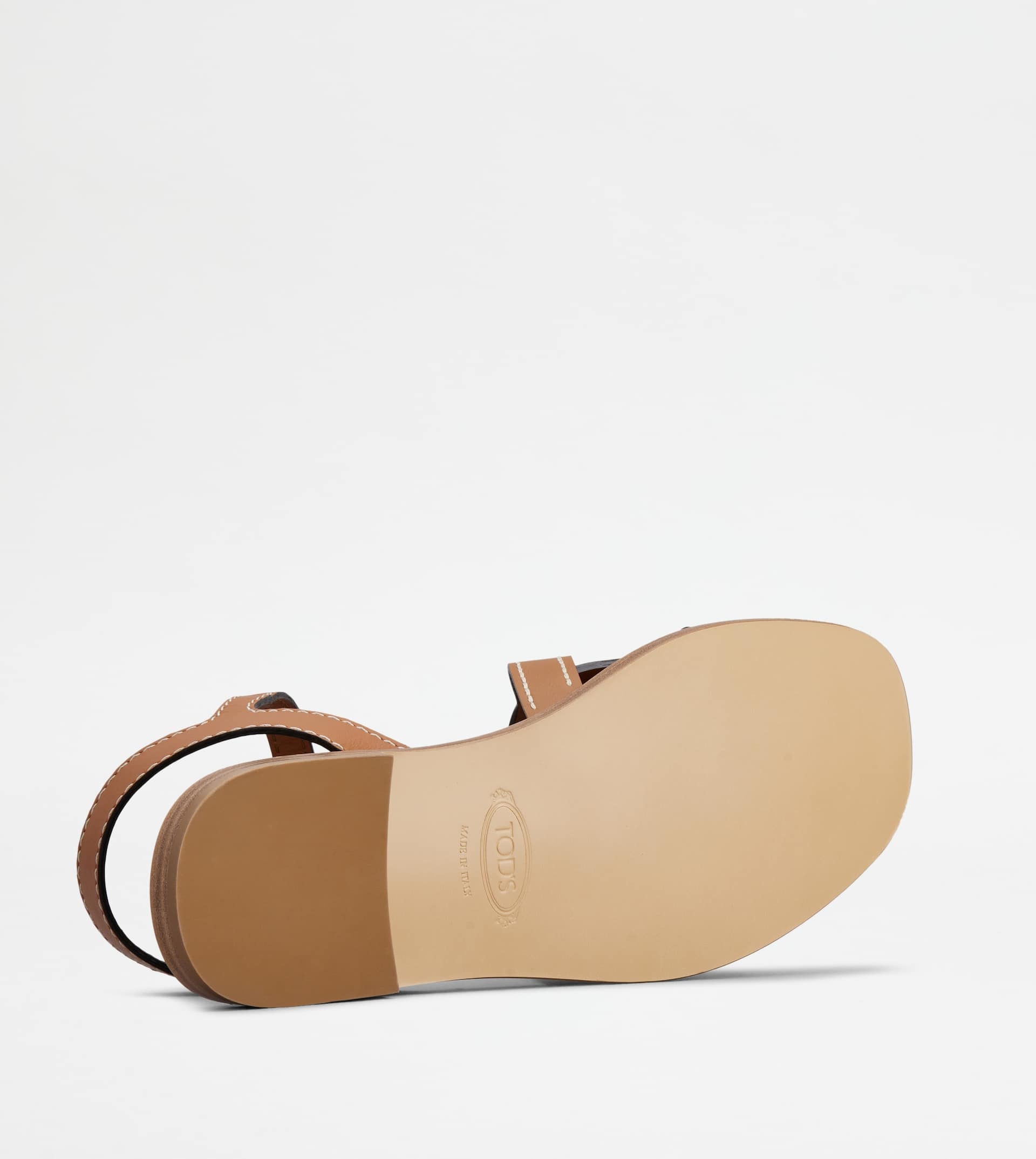 KATE SANDALS IN LEATHER - BROWN - 6