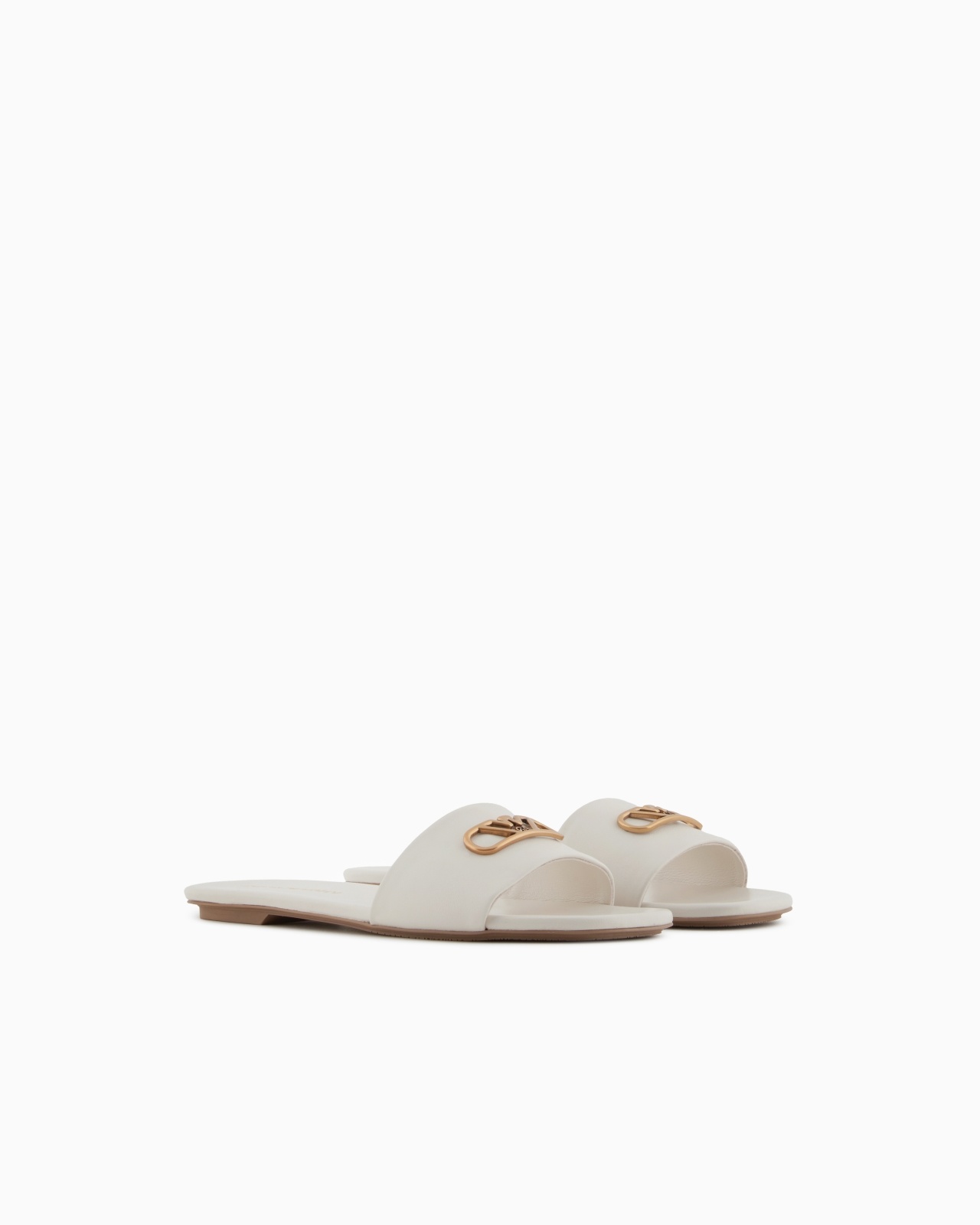 NAPPA-LEATHER SANDALS WITH EAGLE PLATE - 2