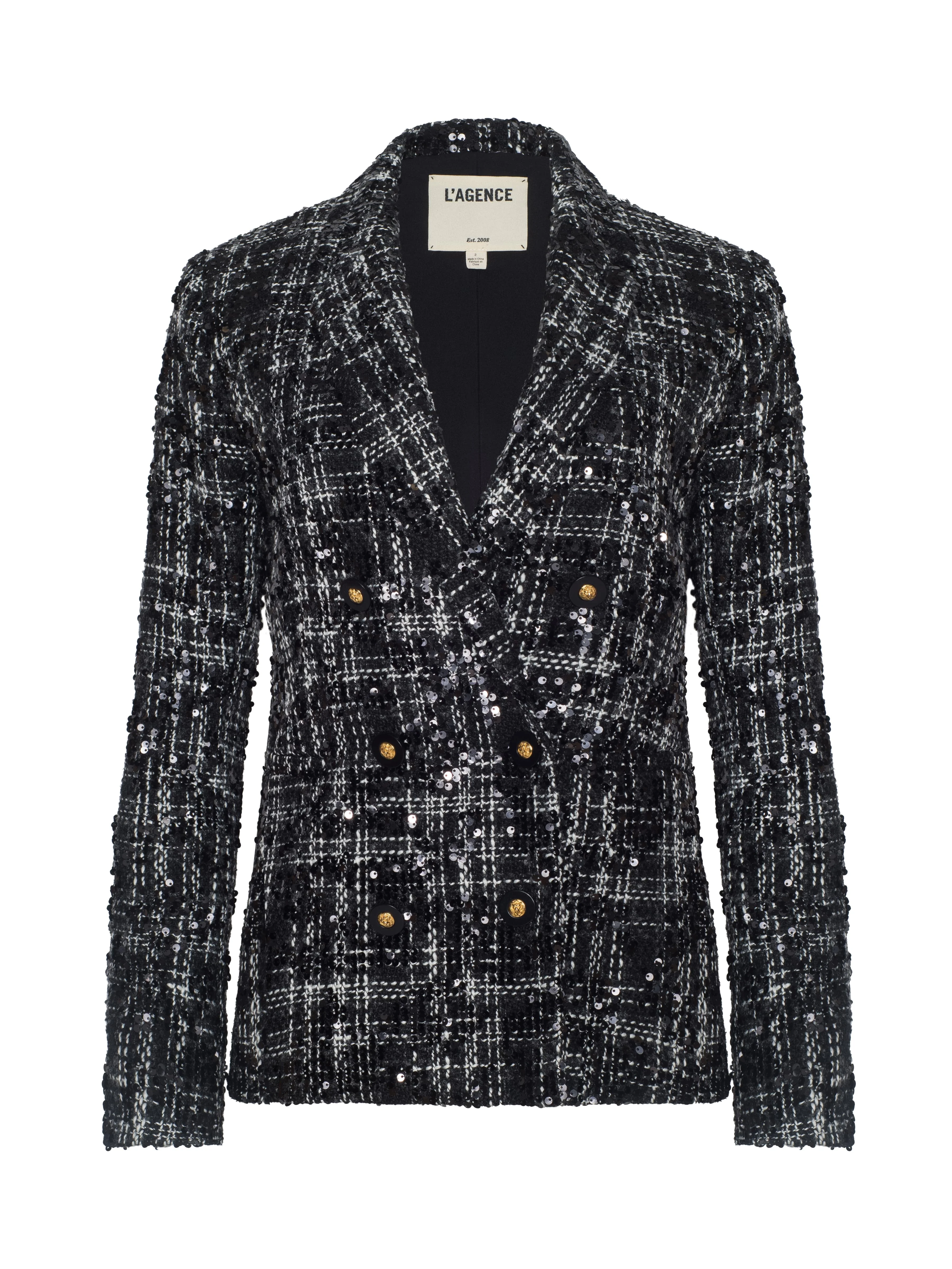 Colin Sequined Tweed Blazer - 1