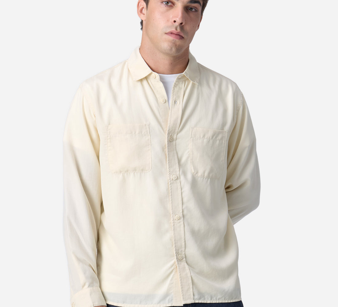 Mechanic Shirt - Ivory Lyocell - 2