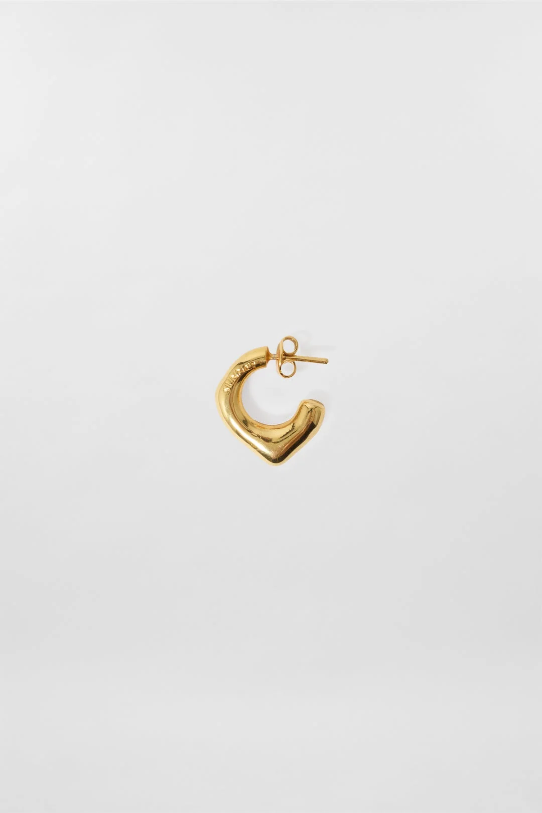 SINGLE METALLIZED EARRING / gold - 1