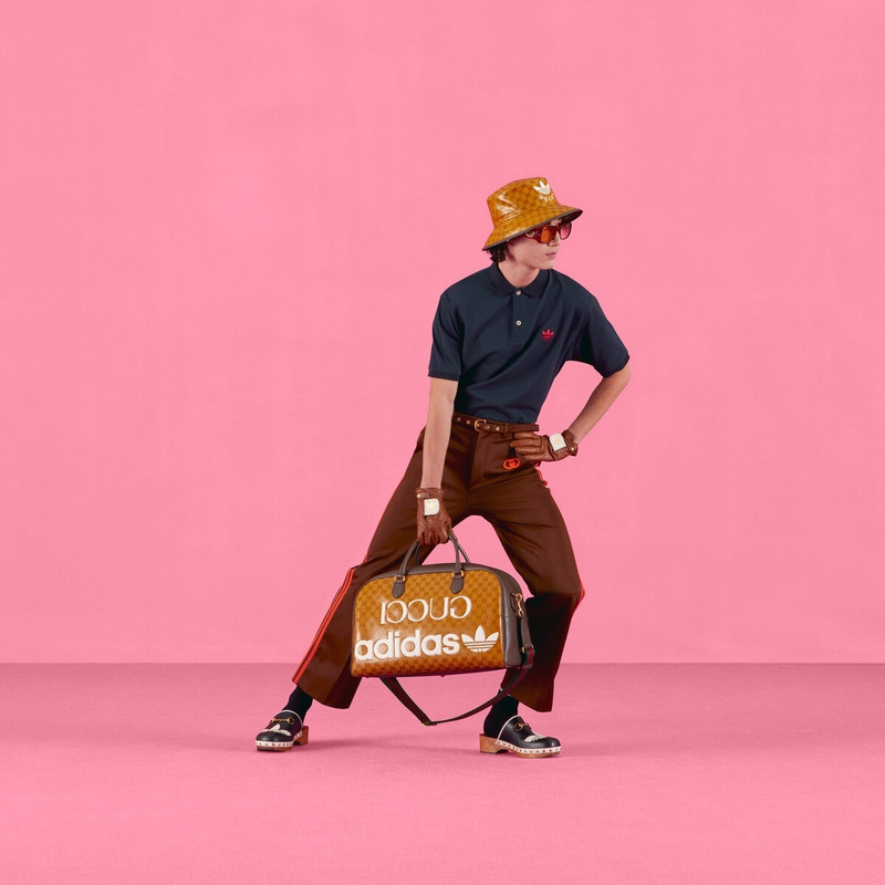 GUCCI adidas x Gucci cotton piquet polo outlook