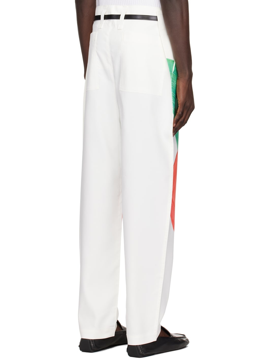White Ronan Bouroullec Edition Drawing Press Trousers - 3