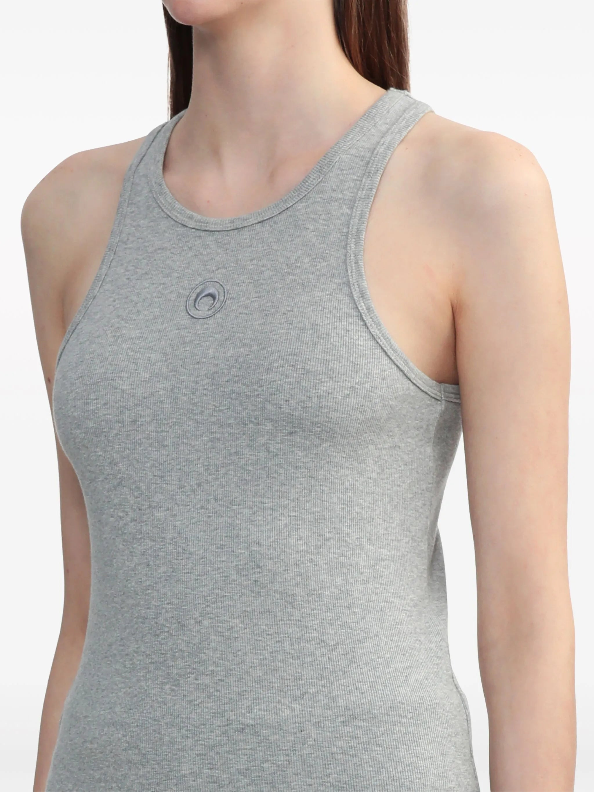 Marine Serre Crescent Moon-embroidered Tank Top - 3
