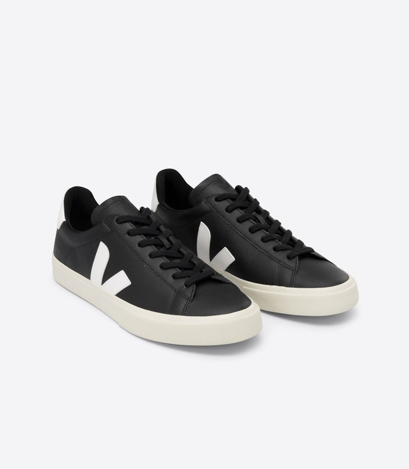 VEJA CAMPO LEATHER BLACK WHITE outlook