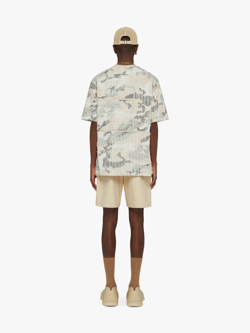 BERMUDA SHORTS IN COTTON TWILL WITH 4G ZIPPER 4