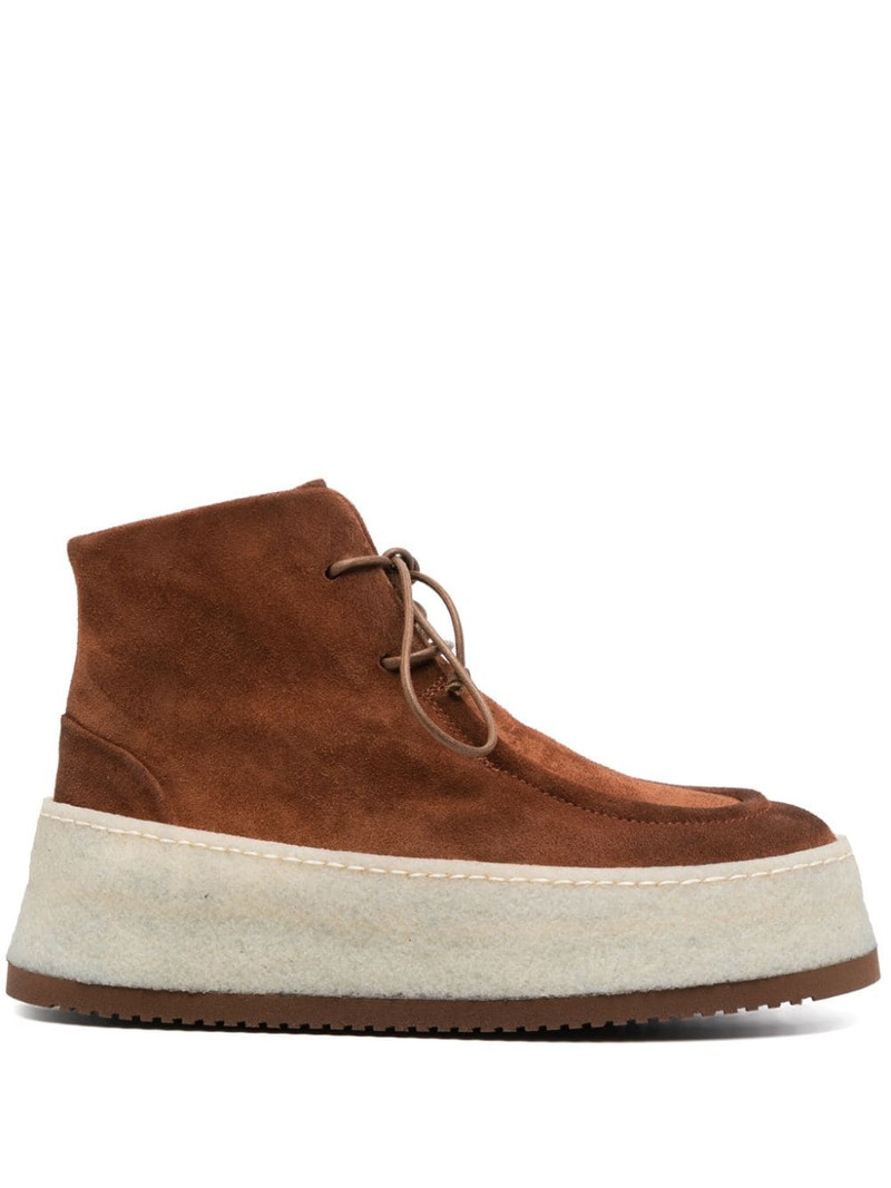 lace-up suede boots 1