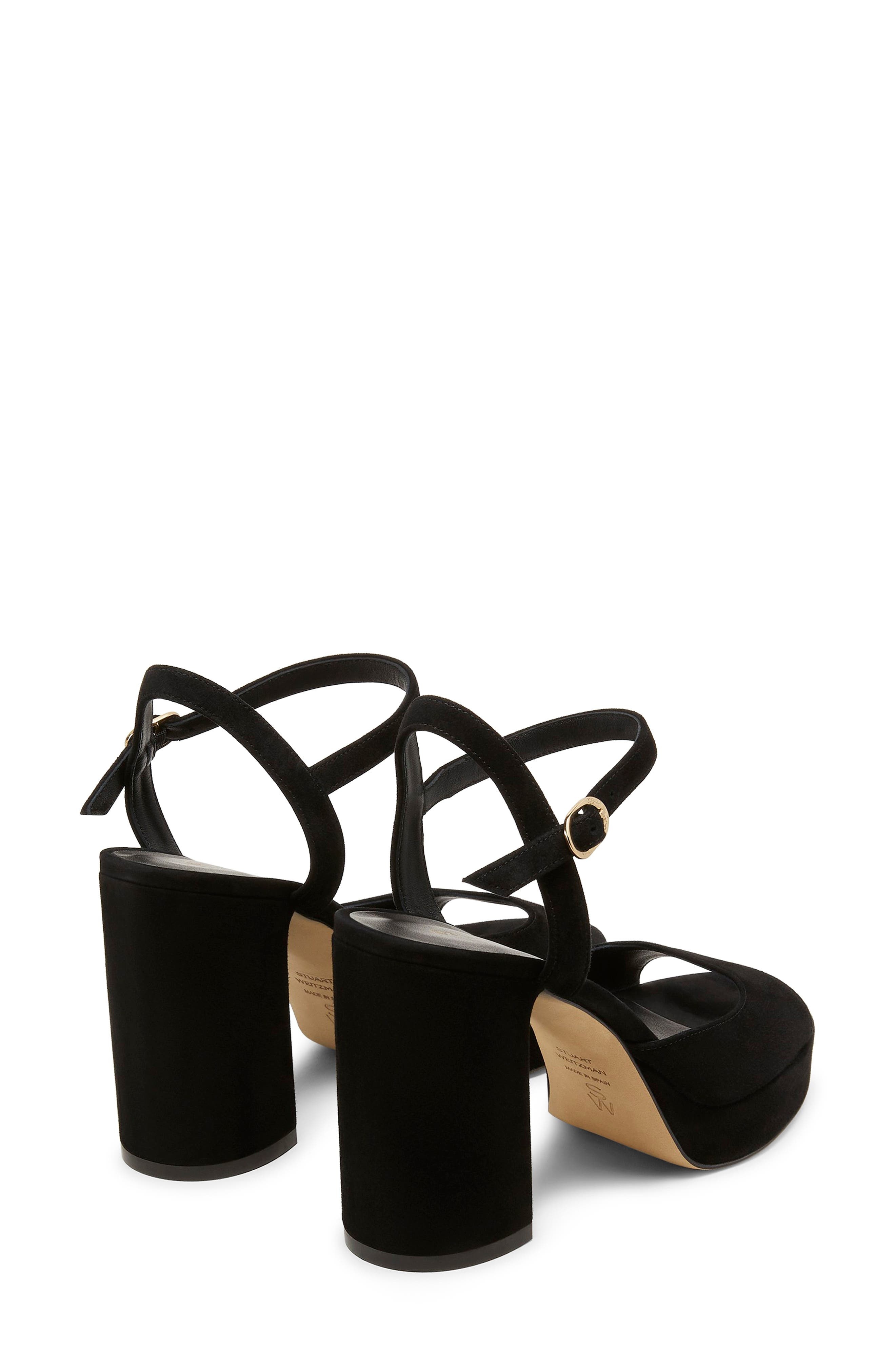 Stuart Weitzman Dayna II Platform Sandal in Black at Nordstrom - 2