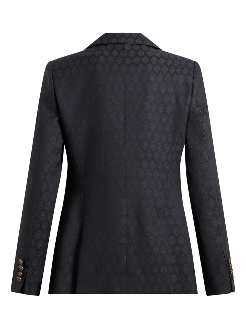 patterned-jacquard wool blazer - 6
