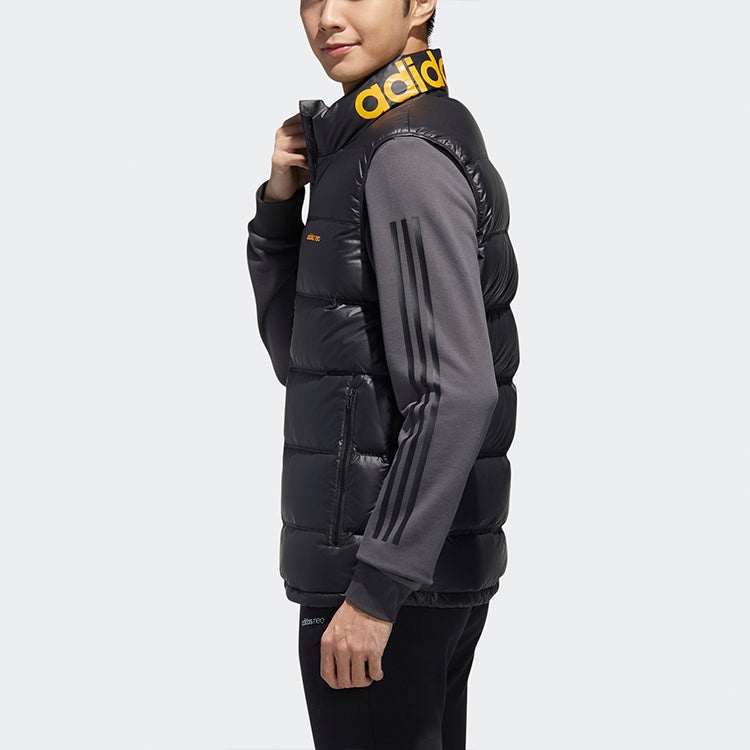 adidas neo Stand Collar Stay Warm Sports Down Vest Black FT7997 - 4