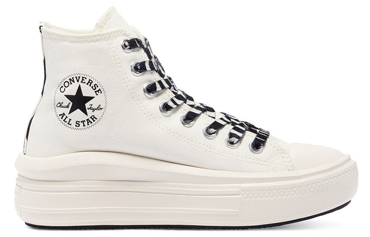 (WMNS) Converse Chuck Taylor All Star Move High 'Archive Print Egret' 570974C - 2