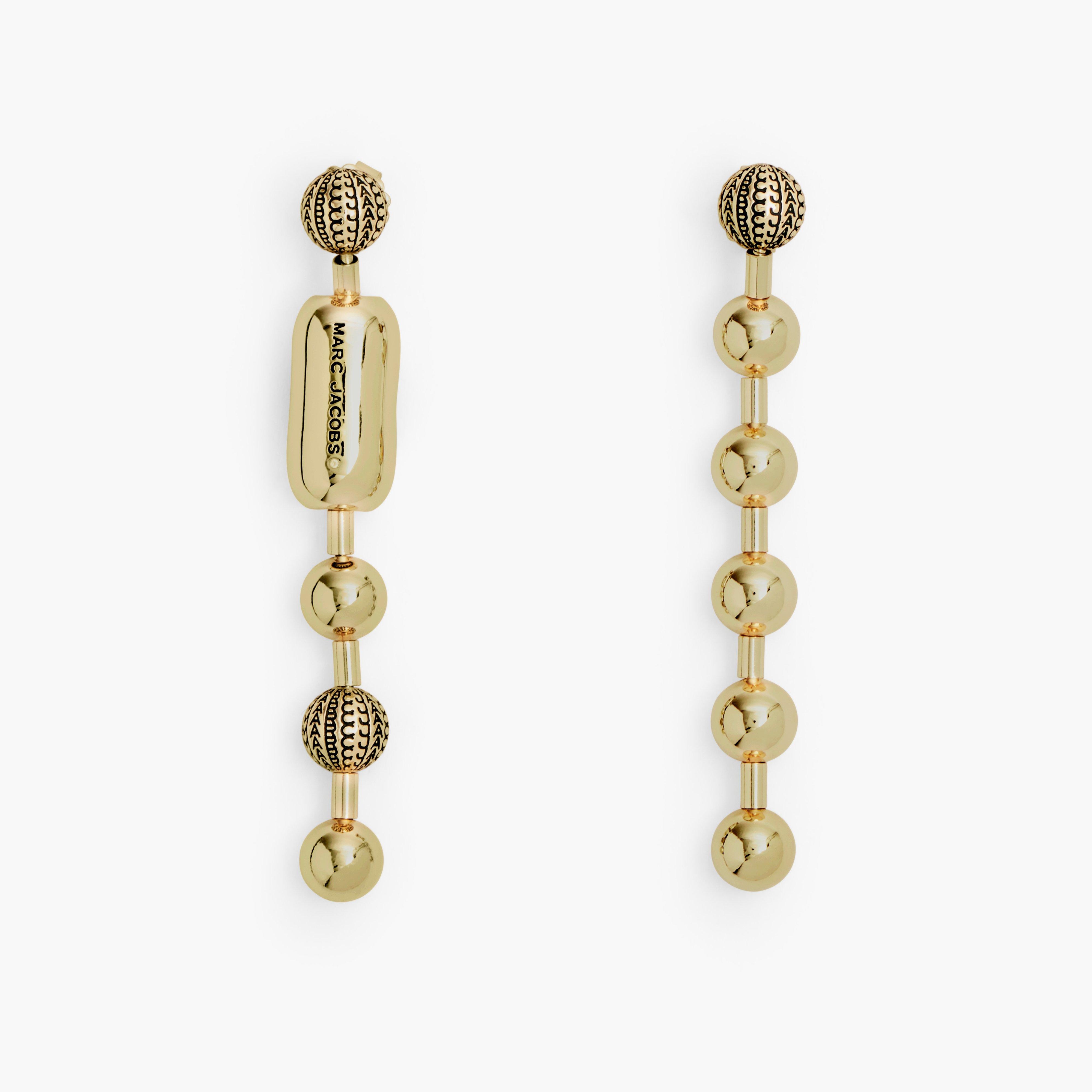 THE MONOGRAM BALL CHAIN EARRINGS - 1