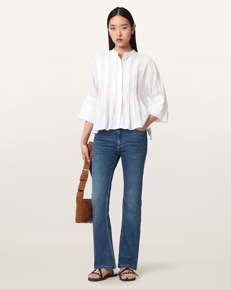 HALDAN MID RISE BOOTCUT DENIM JEANS 3