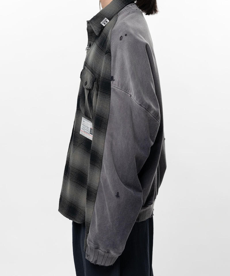 Front Back Combined Check Shirt 7