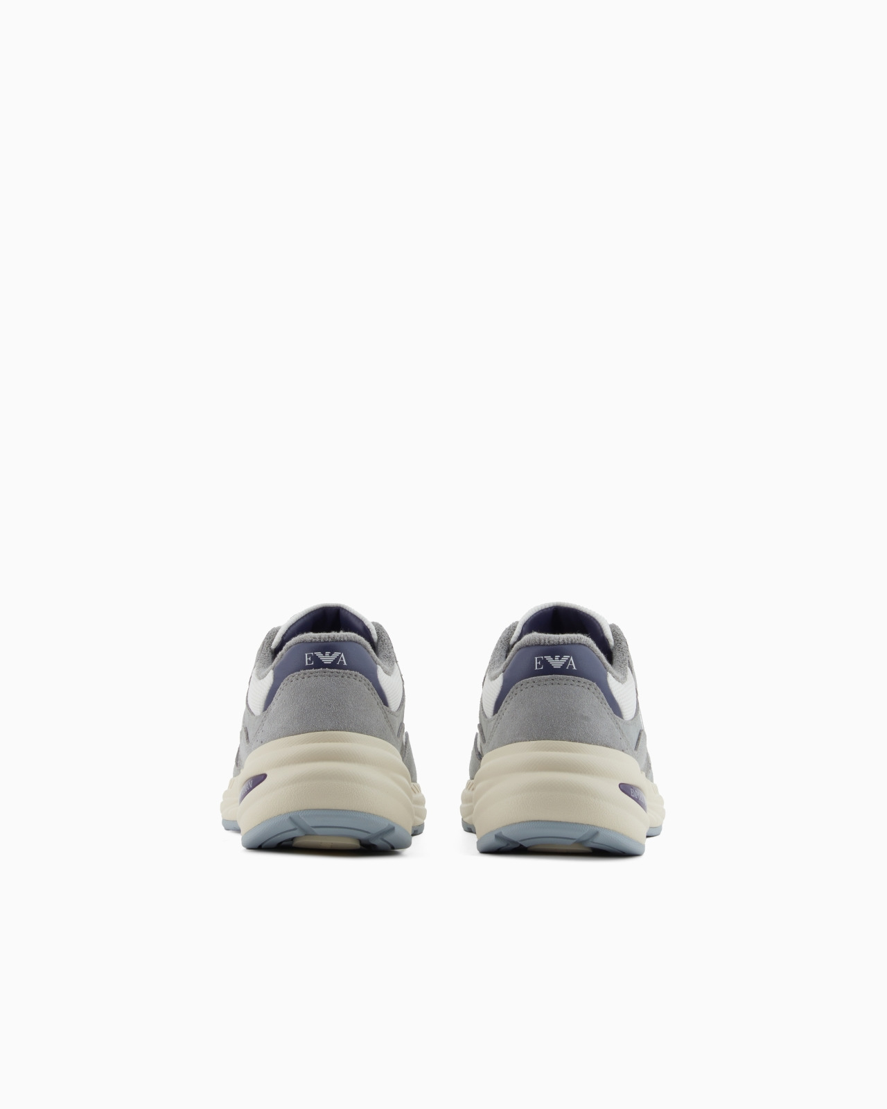 MESH SNEAKERS WITH SUEDE DETAILS AND AN EAGLE LOGO - 4