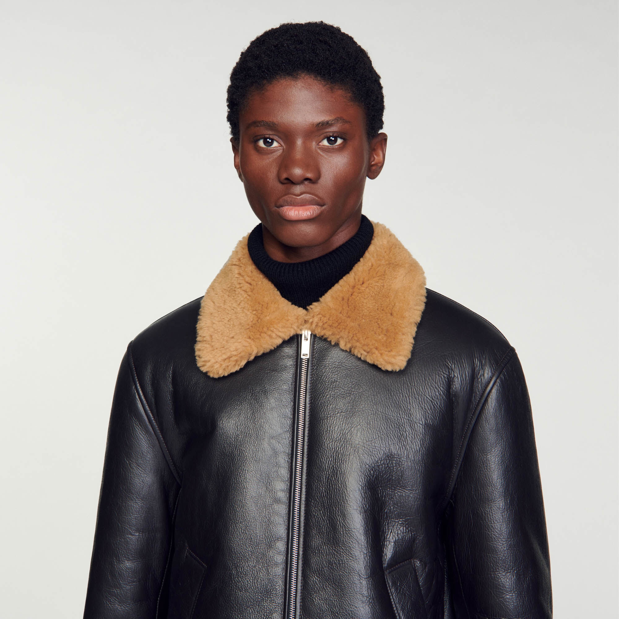 OVERSIZED SHEARLING JACKET - 4