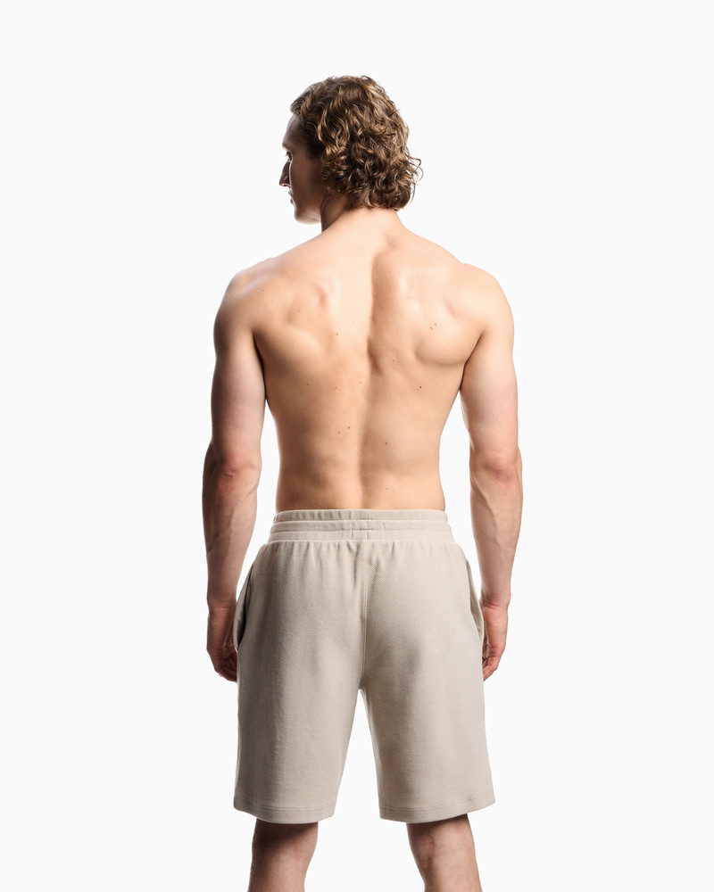 LOUNGEWEAR BERMUDA SHORTS IN JERSEY WITH AN EAGLE PATCH 3