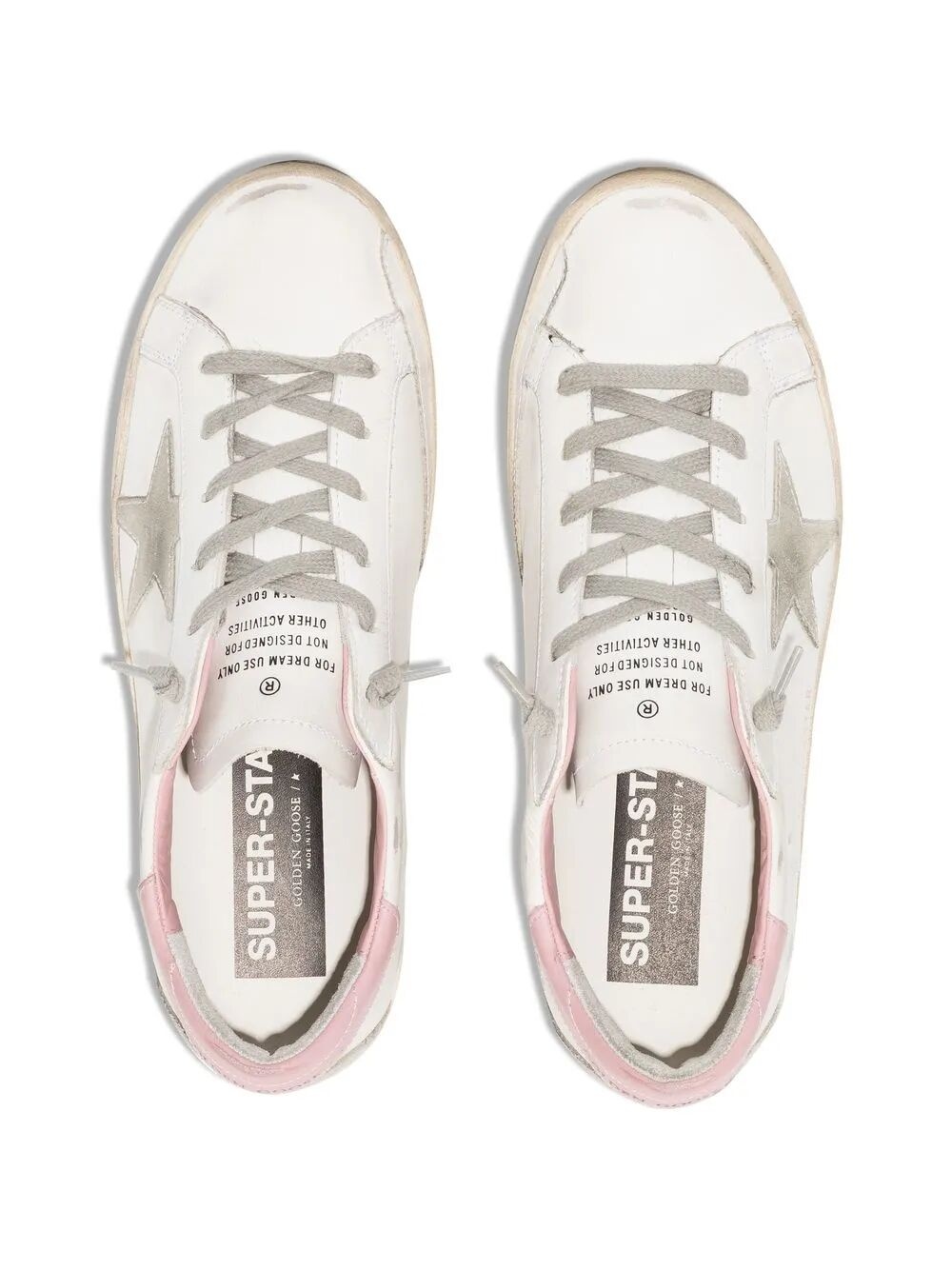 Golden Goose Women Super-Star Leather Upper And Heel Suede Star And Spur Cream Sole - 2