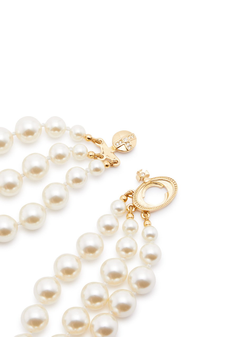Orb-embellished Swarovski pearl choker - 4