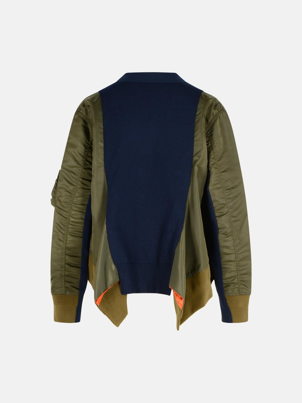 GREEN COTTON BLEND JACKET - 3