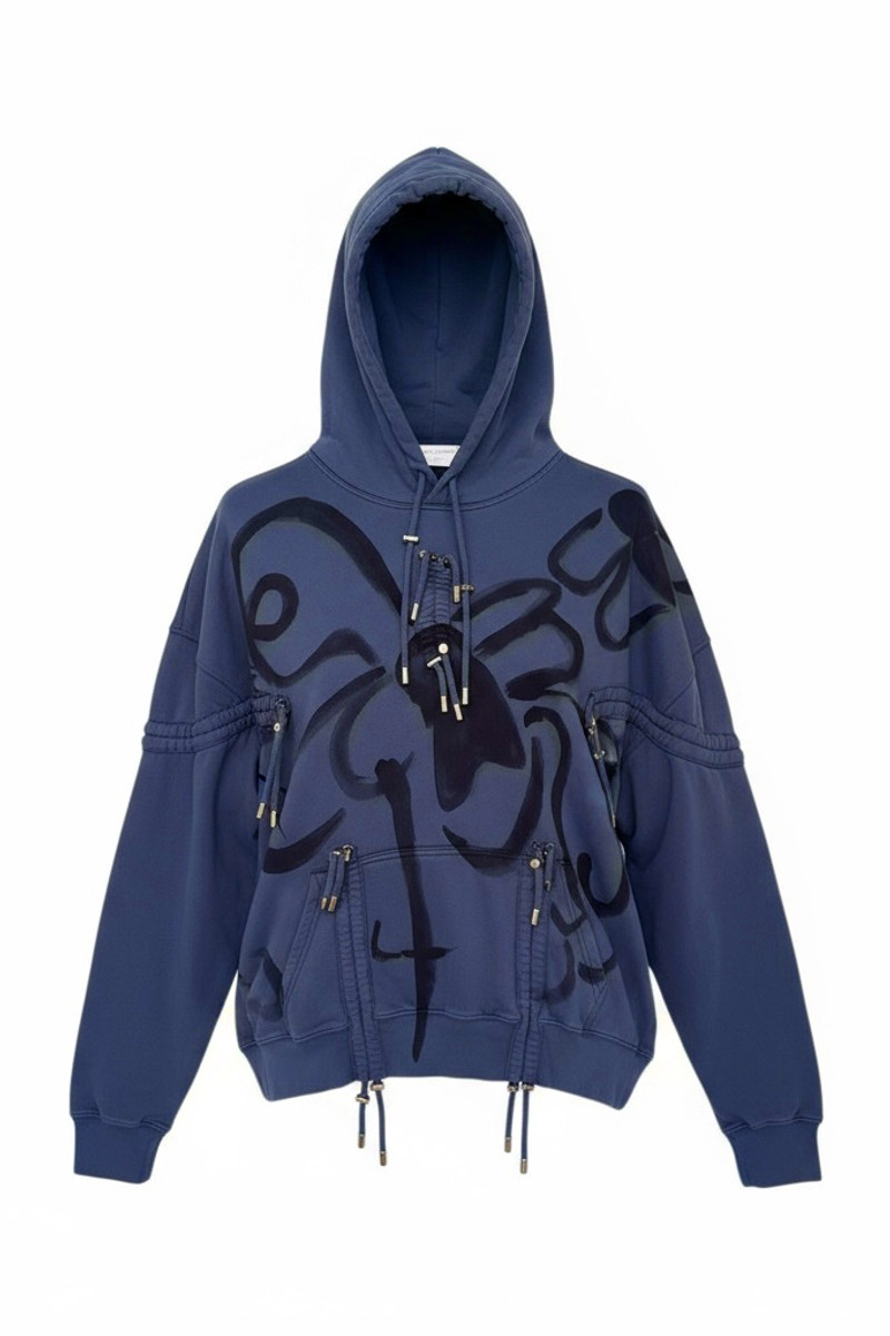NAVY BUG BURST HOODIE 1