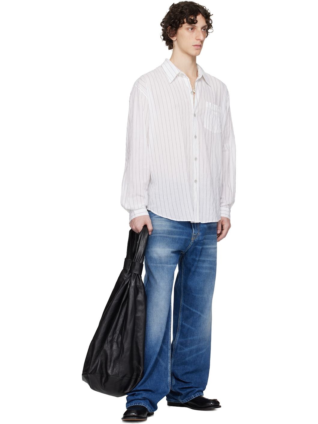 WORK SHOP Emporio Armani White Garibaldi Shirt - 4