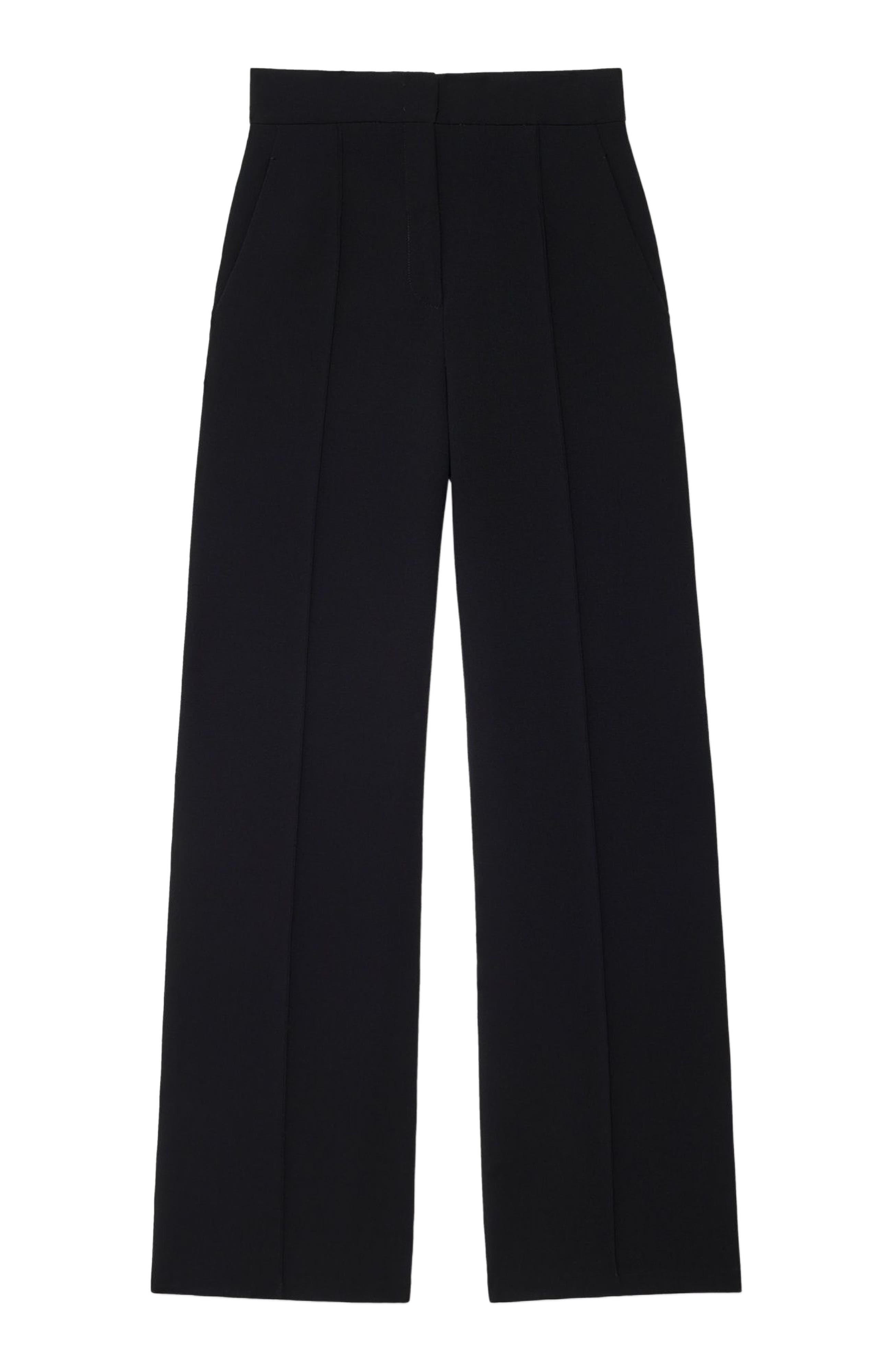 Another Tomorrow DOPPIO WIDE LEG PANT in Black at Nordstrom - 5