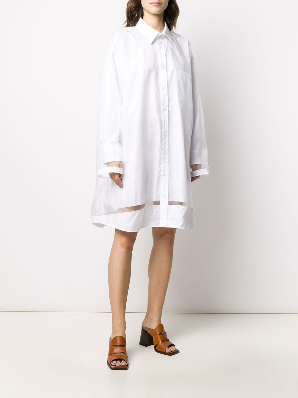 Maison Margiela Women Popeline Cotton Dress - 6