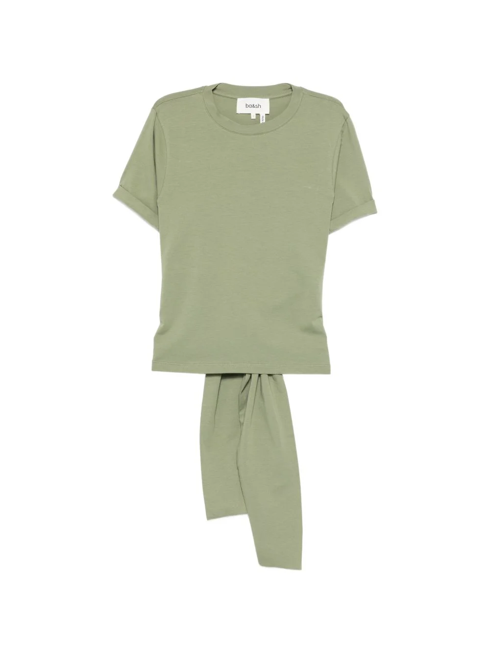 tie-back cut-out T-shirt - 1