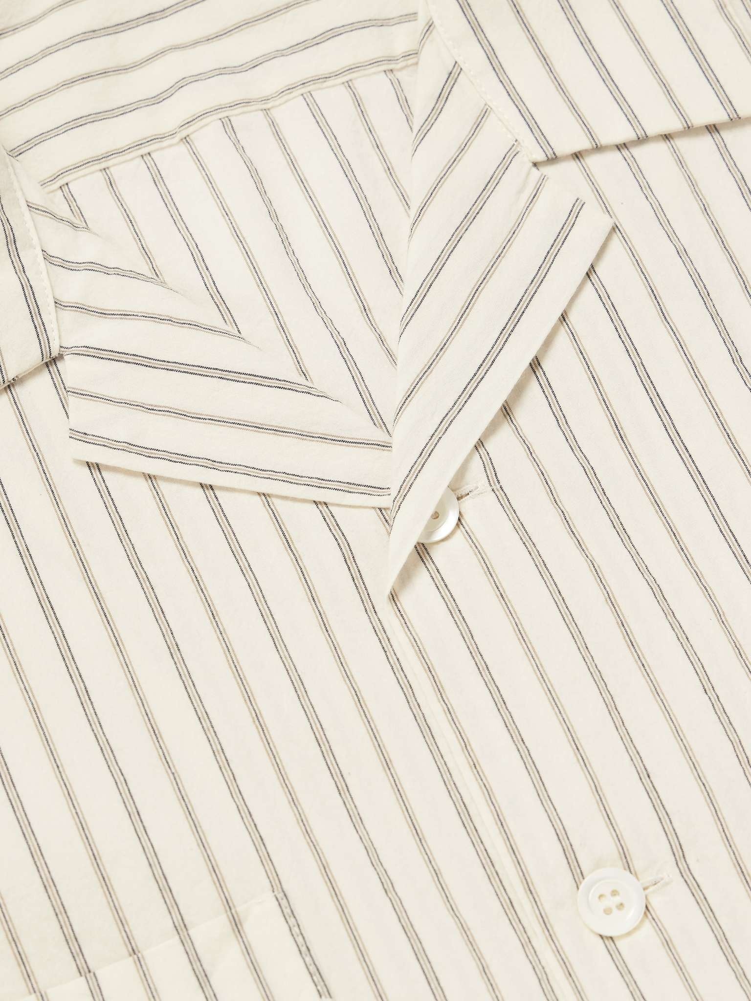 Solana Camp-Collar Striped Cotton Shirt - 4