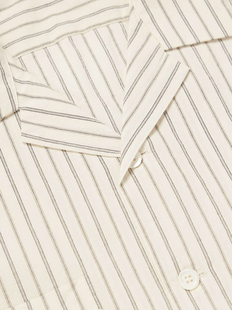 Solana Camp-Collar Striped Cotton Shirt 4
