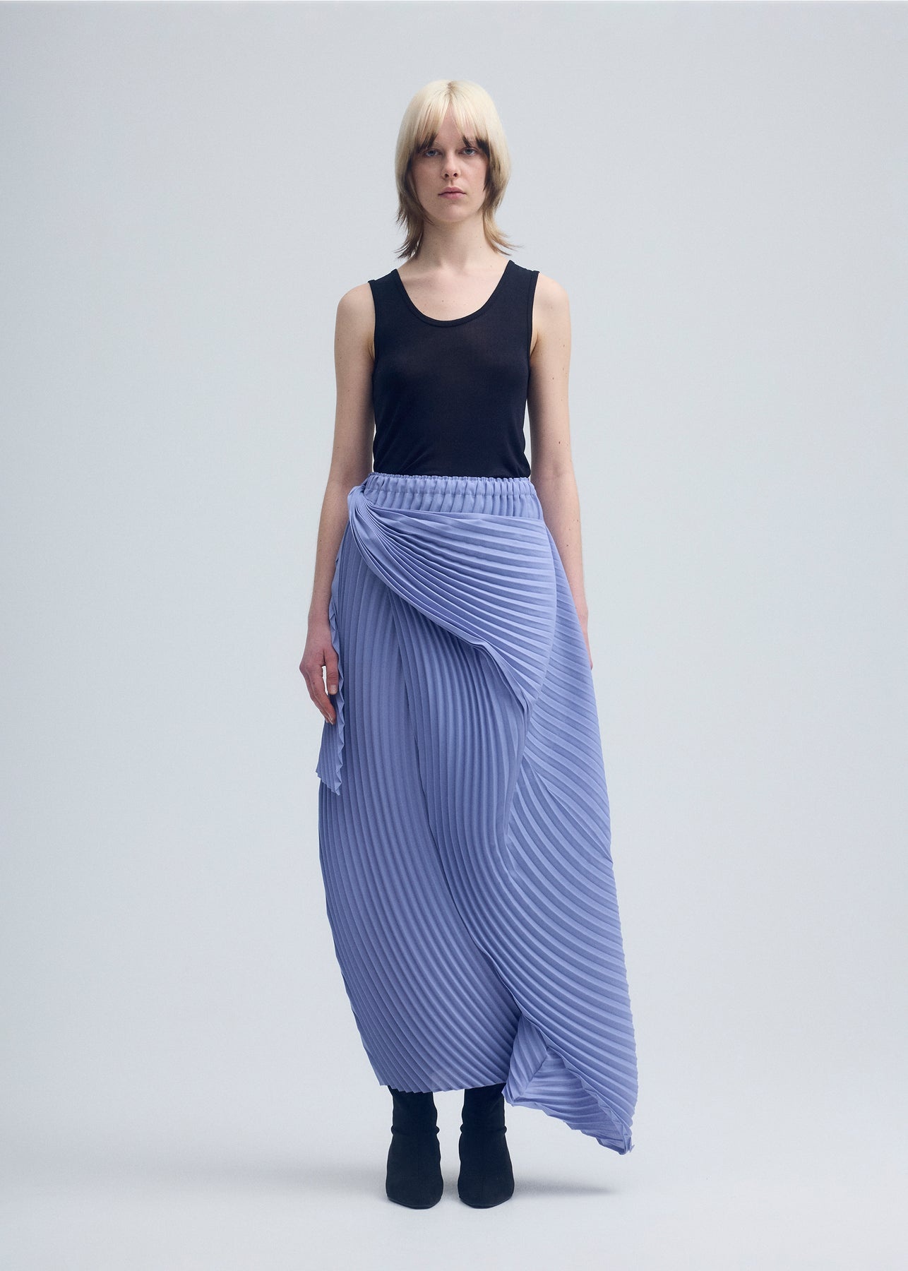 WRAPPED PLEATS SKIRT - 2