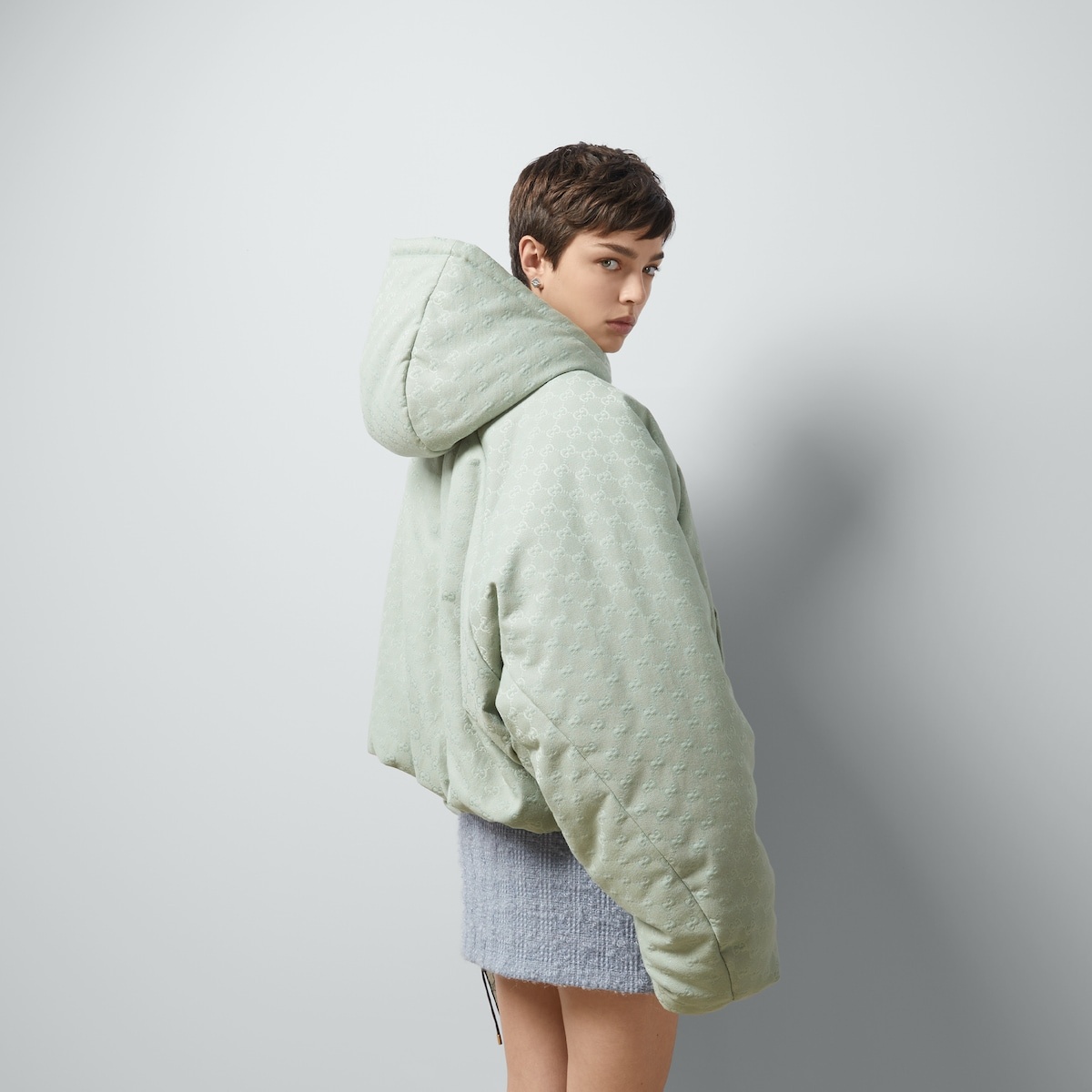 GG canvas hooded bomber jacket - 6