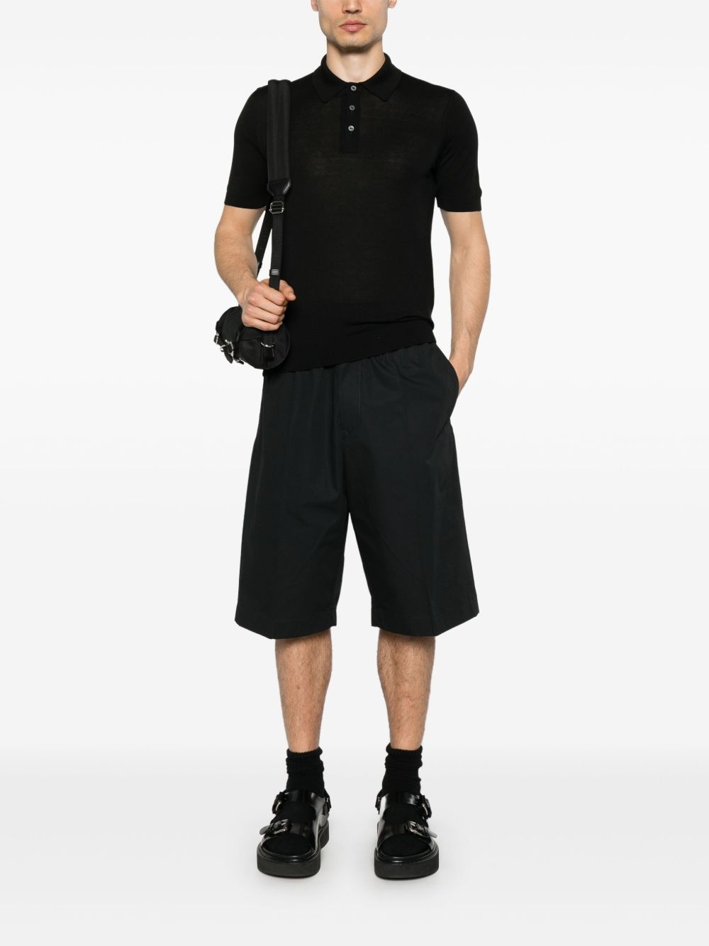 silk polo shirt - 2