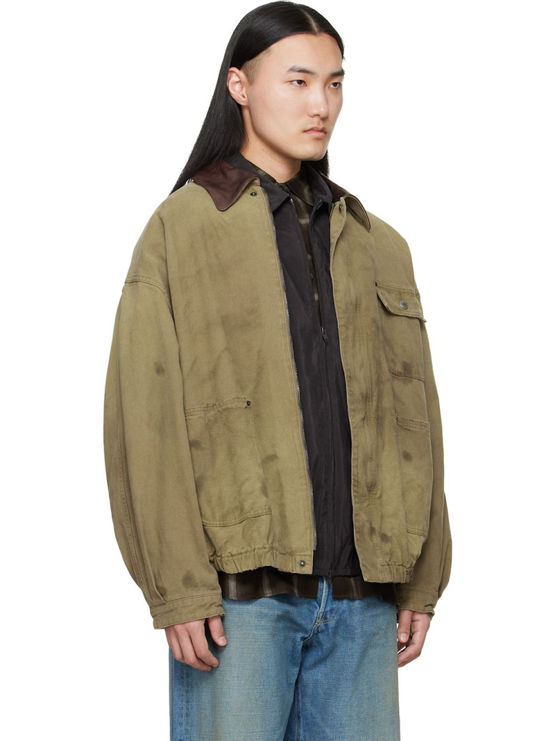 Khaki Sulfur Dyed Oxford Vintage Jacket 2