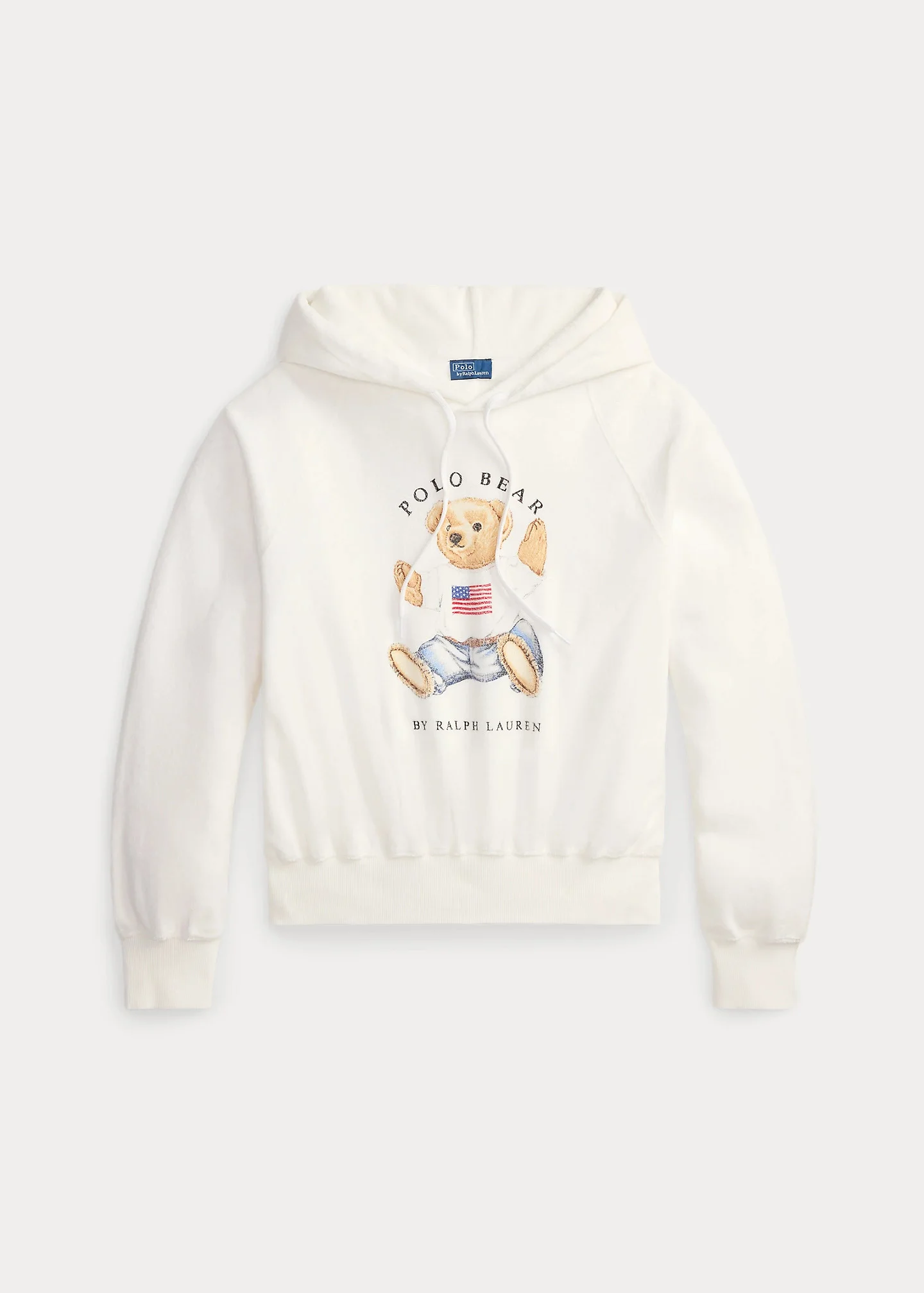 Shrunken Fit Polo Bear Terry Hoodie - 1