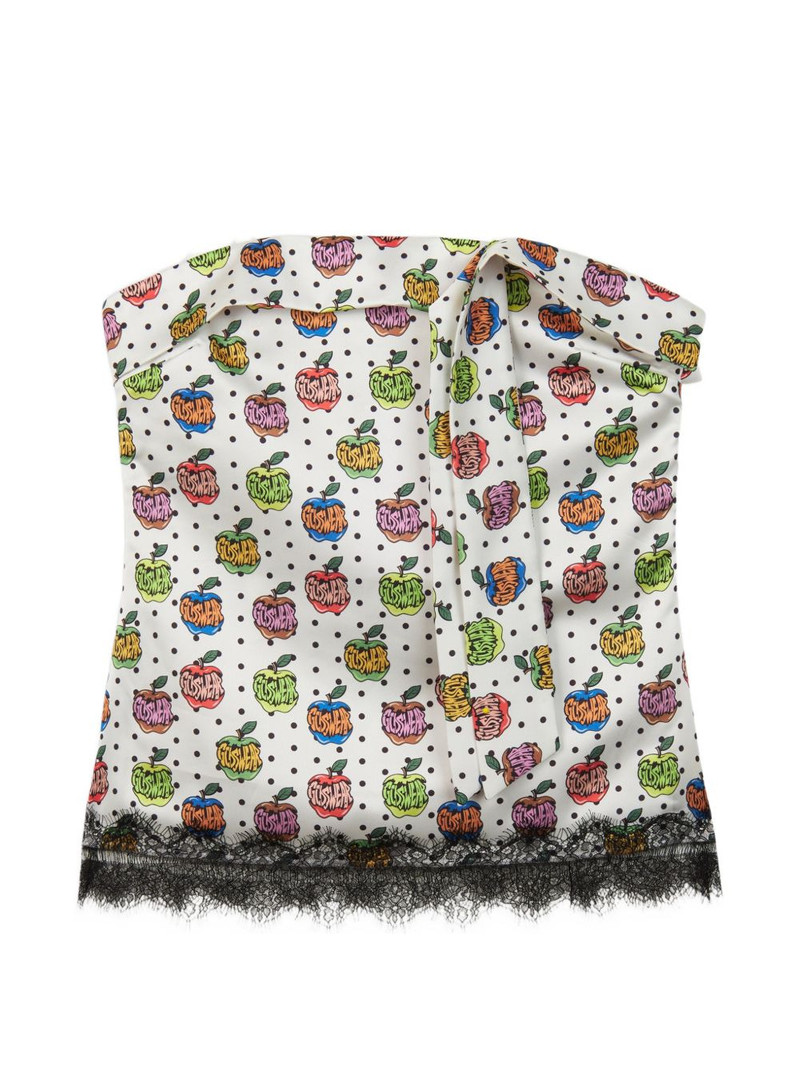 Apple-print bandeau top 1