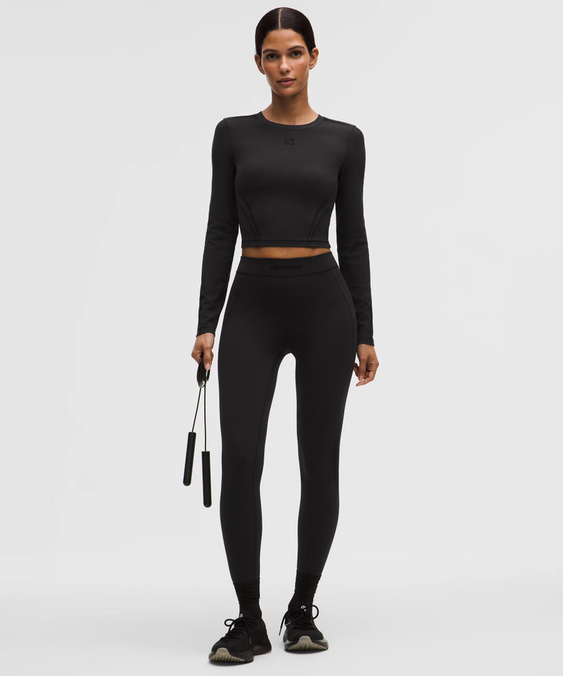 lululemon Wunder Train Cropped Long-Sleeve Shirt *Flocked outlook