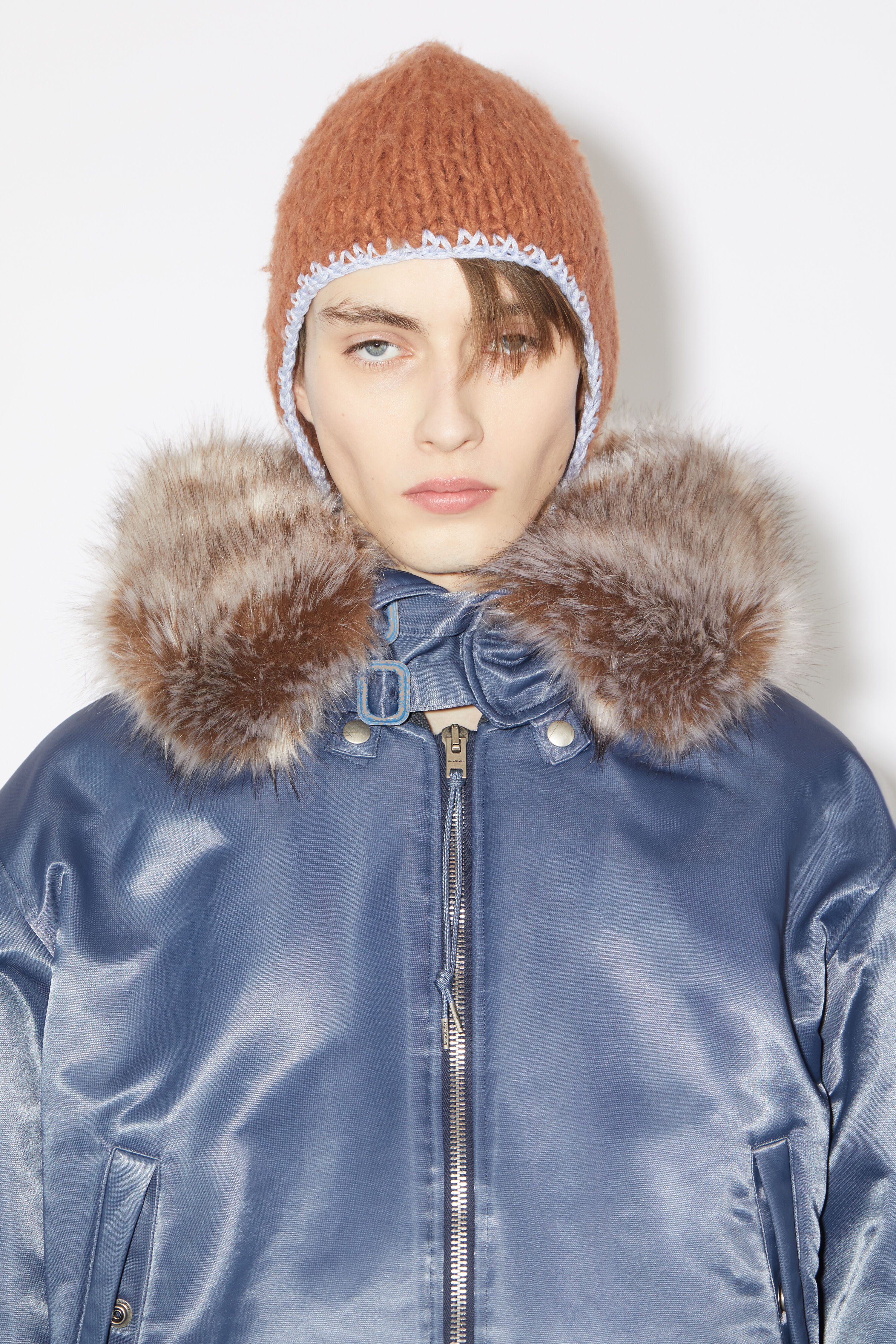 【Acne Studios】 Coated denim bomber jacket Coated denim bomber jacket in blue - Acne Studios | Mytheresa