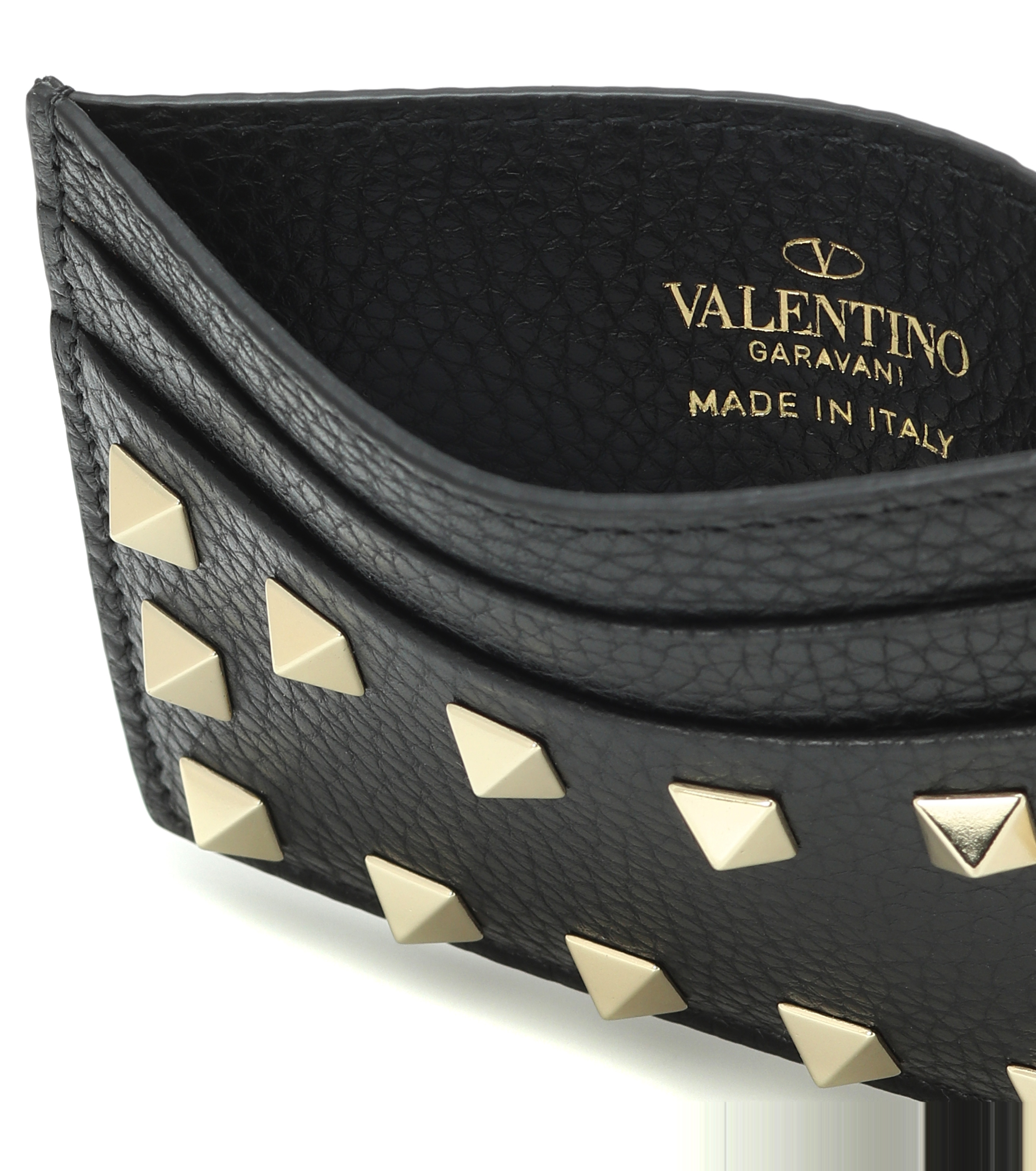 Valentino Garavani Rockstud leather card holder - 2